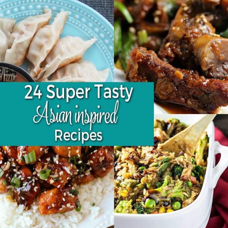 24 Super Tasty Asian Inspired Recipes from dishesanddustbunnies.com