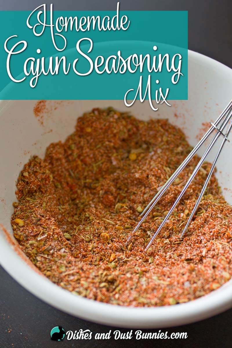 Homemade Cajun Seasoning Mix from dishesanddustbunnies.com