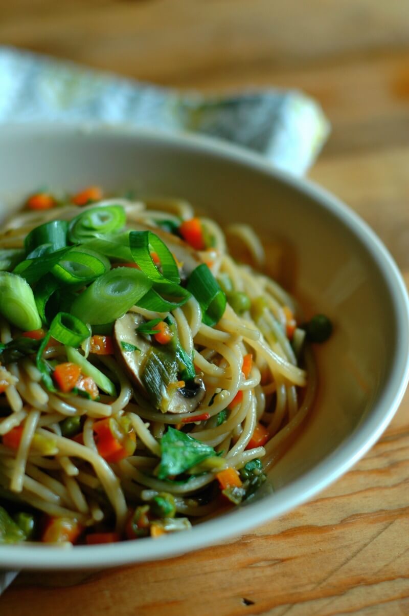 Fast Prep Instant Pot Vegetable Lo Mein from Raising Generation Nourished