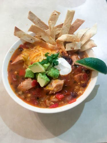 Instant Pot Chicken Tortilla Soup from My World Simplified