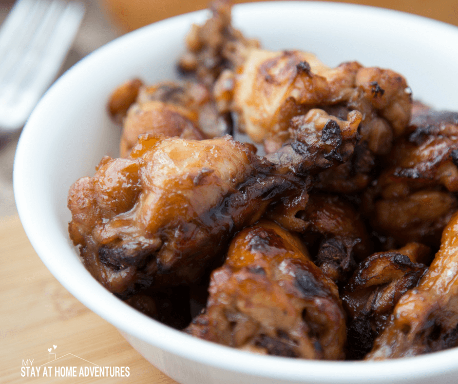 Sweet & Sour Instant Pot Chicken Wing Recipe from My Stay At Home Adventures