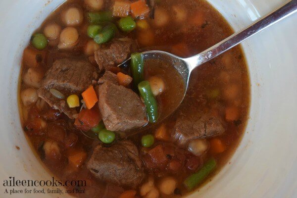 Instant Pot Vegetable Beef Soup from Aileen Cooks