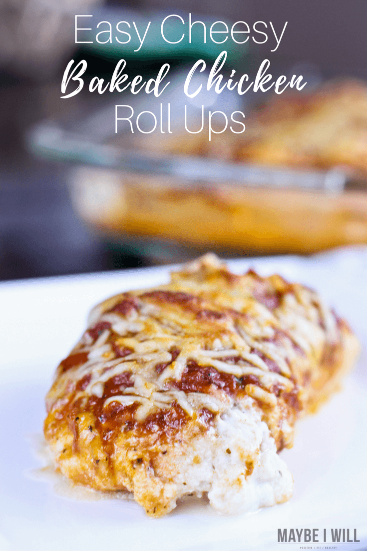 Cheesy Baked Chicken Roll Ups from Maybe I Will