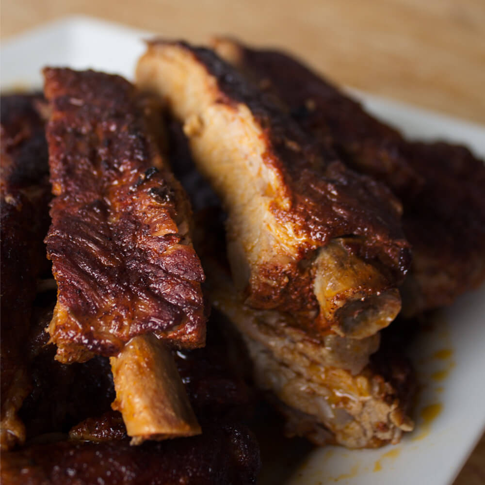Instant Pot BBQ Ribs (With Slow Cooker Option) from Dishes & Dust Bunnies