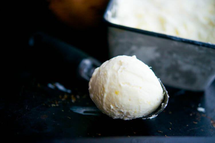 Pineapple Coconut Ice Cream {PF Changs Copycat} from Carrie's Experimental Kitchen