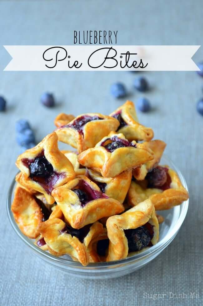 Blueberry Pie Bites from Sugar Dish