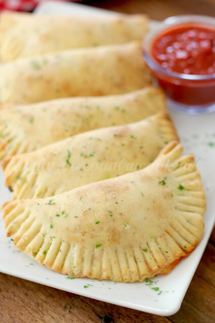Homemade Pizza Pockets from The Country Cook