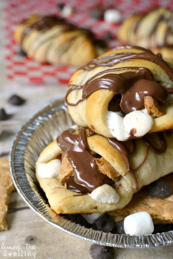 S'mores Crescent Rolls from Lemon Tree Dwelling