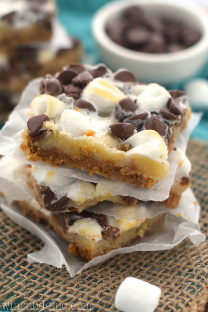S’mores Magic Bars from Wine & Glue