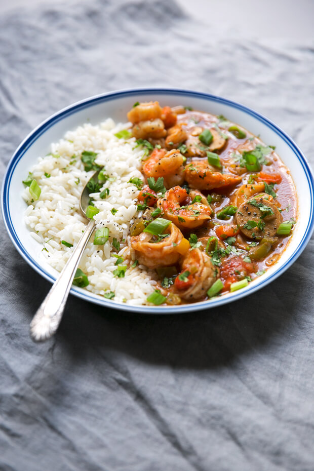 New Orleans Gumbo with Shrimp and Sausage from Little Spice Jar