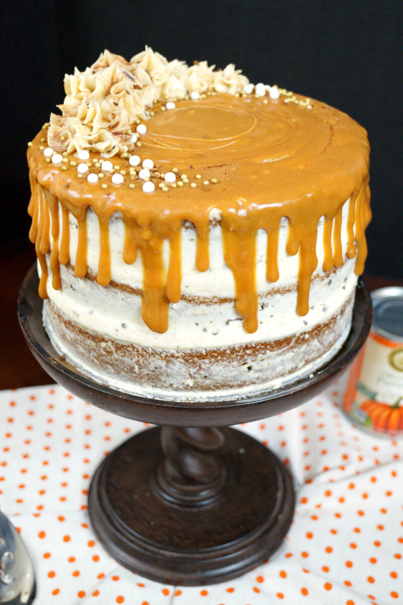 Pumpkin Spice Latte Layer Cake from The Baking Fairy