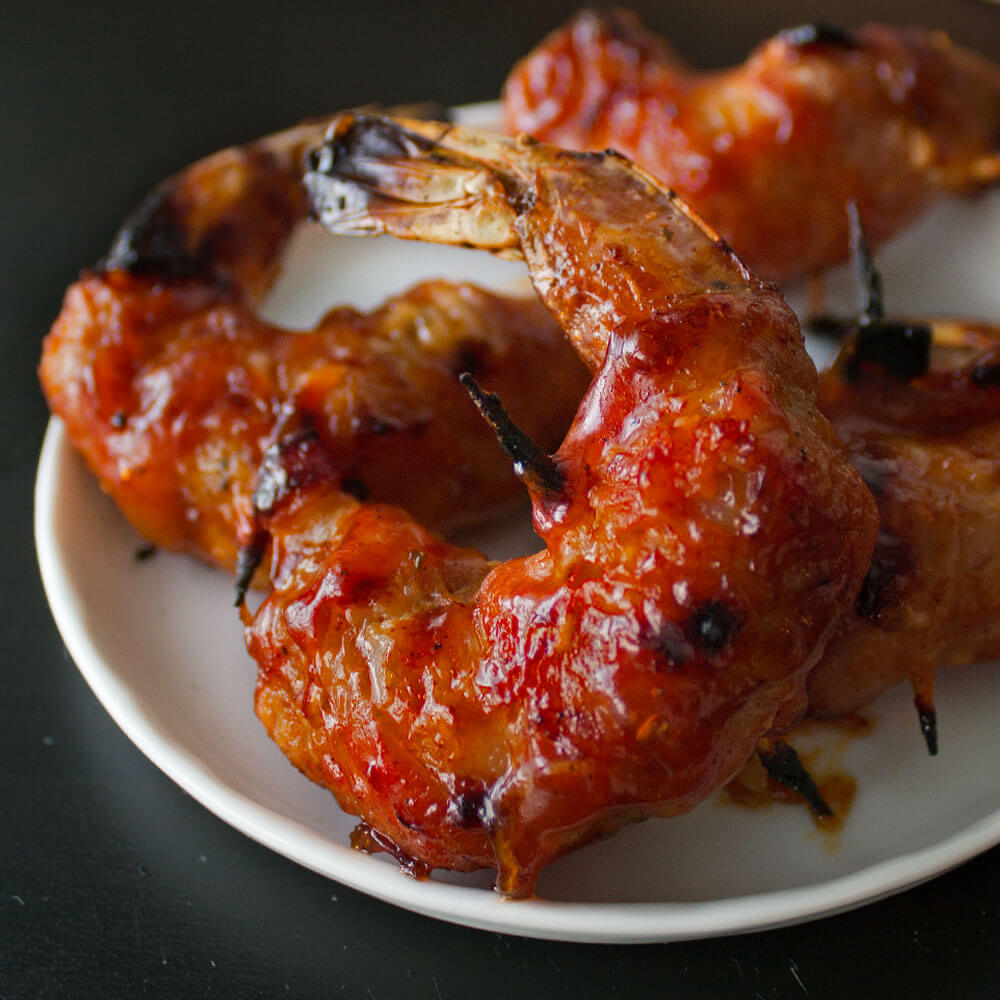 BBQ Bacon Wrapped Shrimp from Dishes & Dust Bunnies