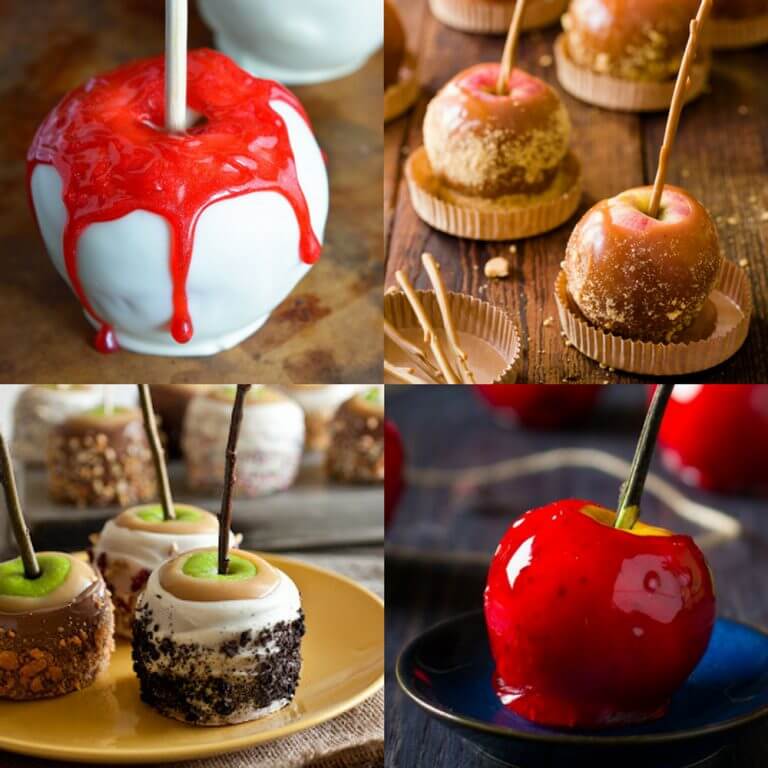 15 Wickedly Delicious Candy Apple Recipes - dishesanddustbunnies.com