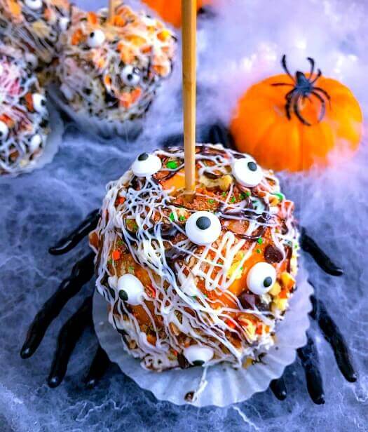 Graveyard Candy Apples from Easy Cooking with Molly