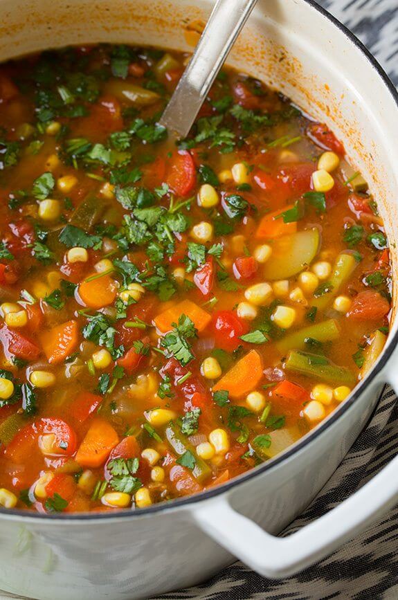 Mexican Vegetable Soup from Cooking Classy