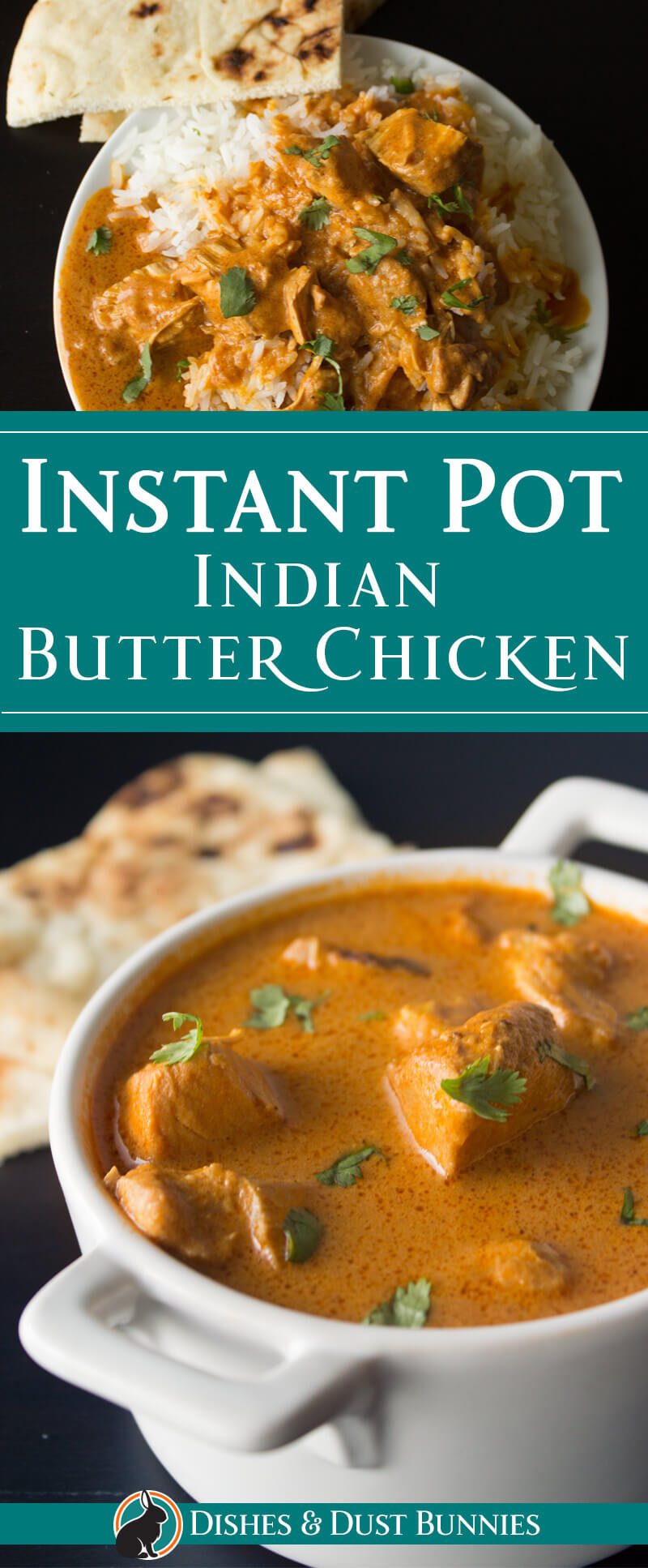 Instant Pot Indian Butter Chicken from dishesandustbunnies.com