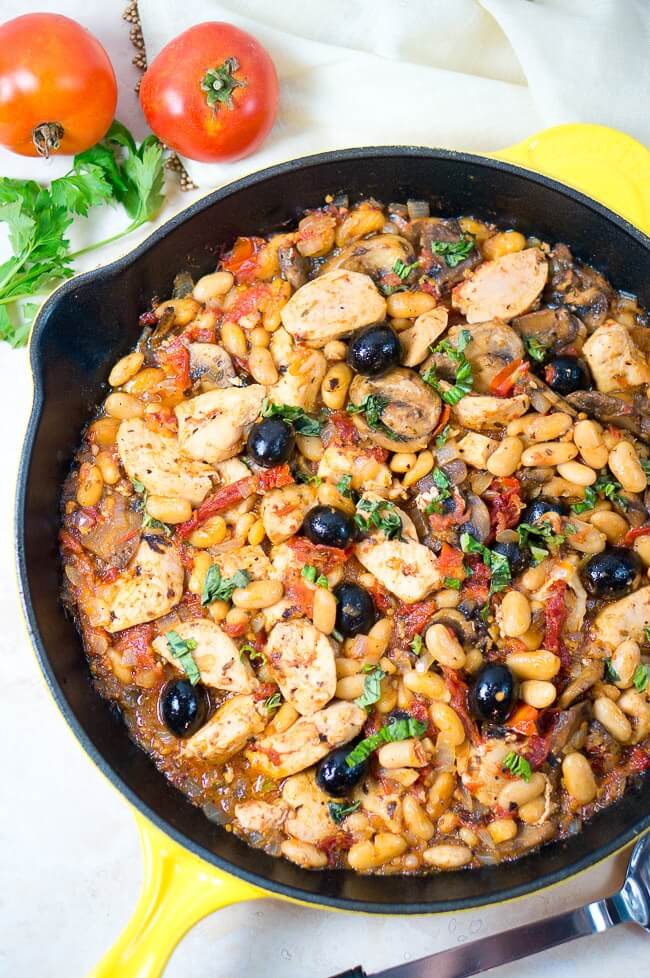 One Skillet Tuscan Chicken from Delicious meets Healthy