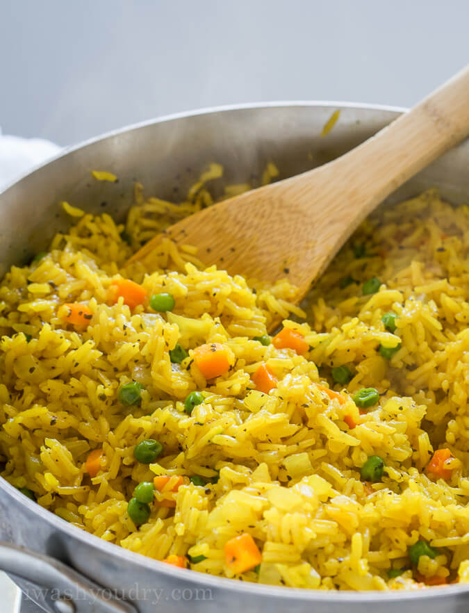 Easy Vegetable Rice Pilaf from I Wash You Dry