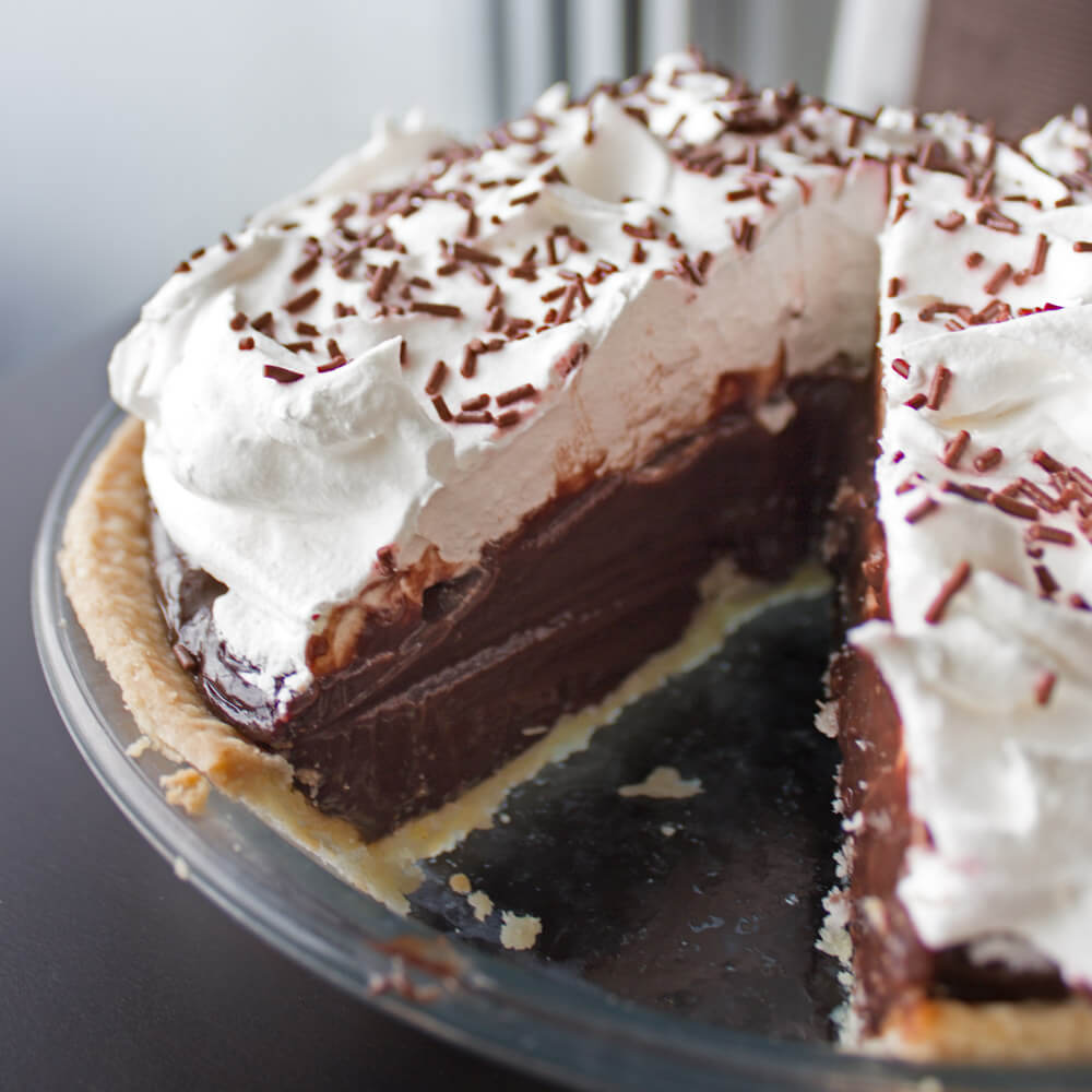 Chocolate Pudding Pie from Dishes & Dust Bunnies