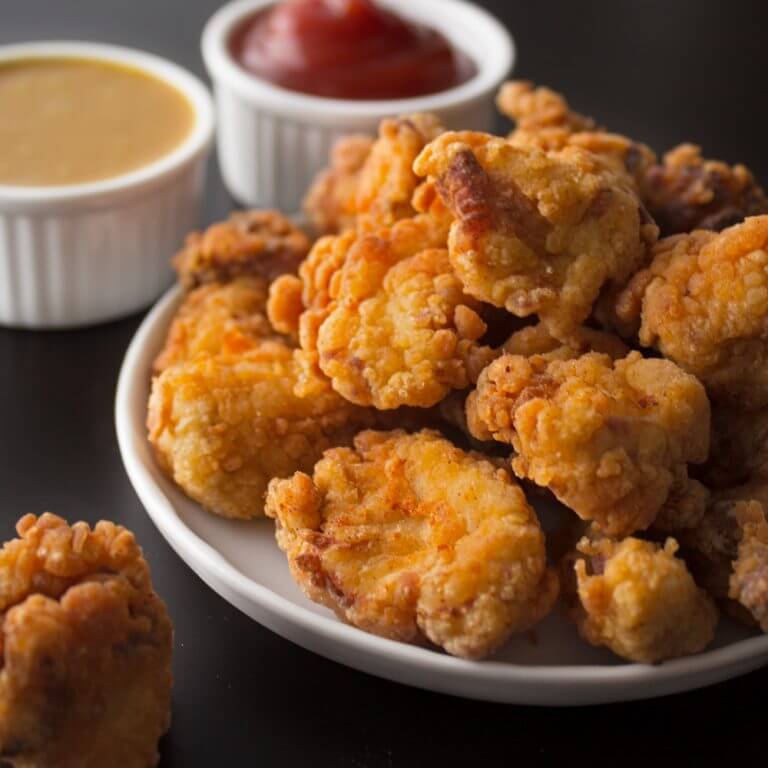 Homemade Popcorn Chicken Recipe from dishesanddustbunnies.com