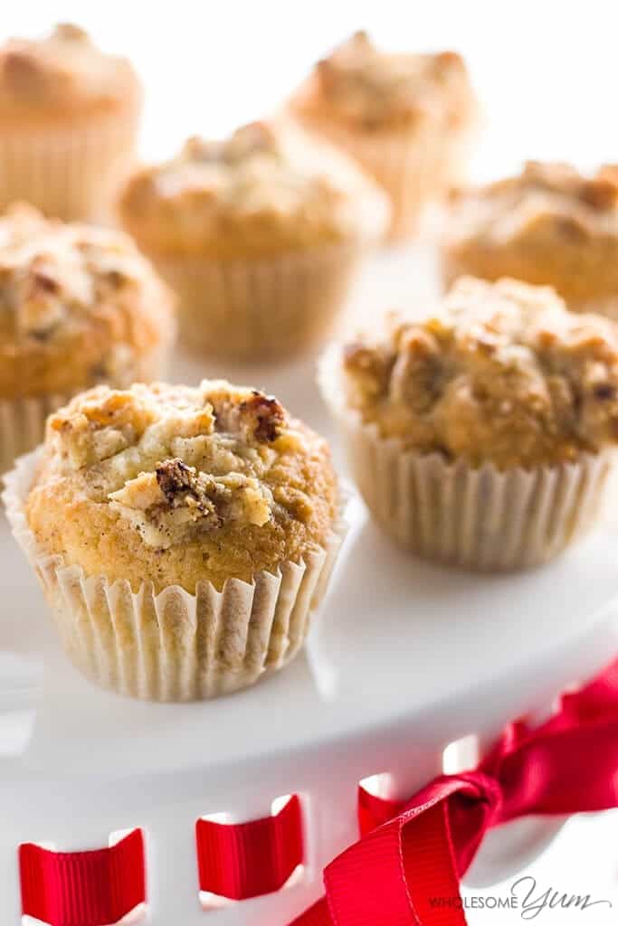 Low Carb Muffins With Vanilla Bean & Walnuts (Paleo, Gluten-Free) from Wholesome Yum