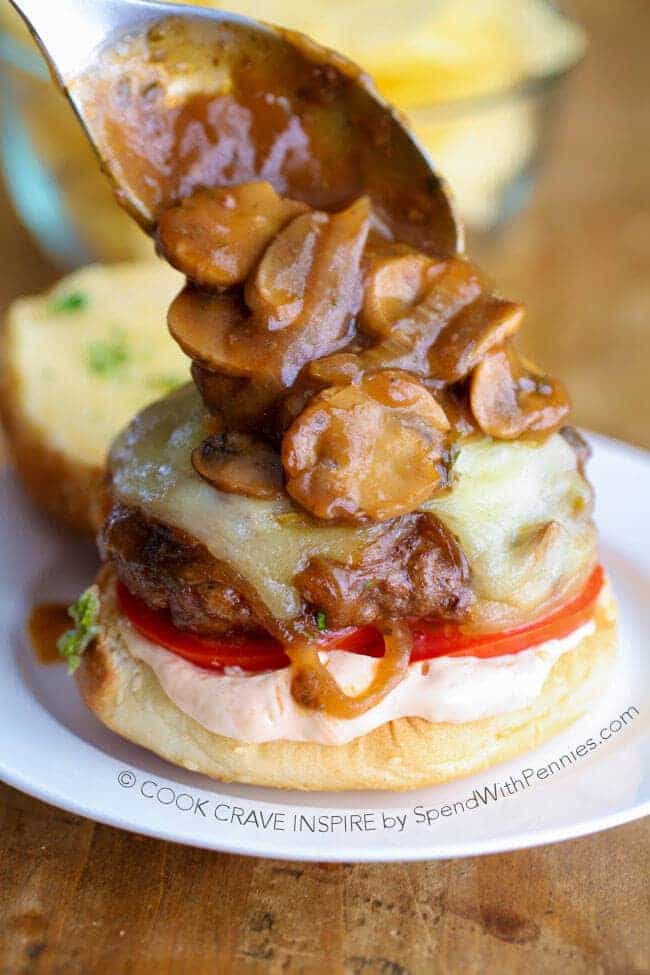 Salisbury Steak Burgers from Spend With Pennies