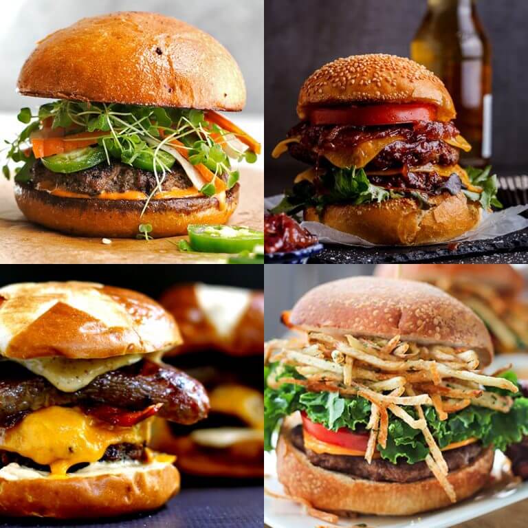 25 Mouth Watering Burger Recipes - dishesanddustbunnies.com