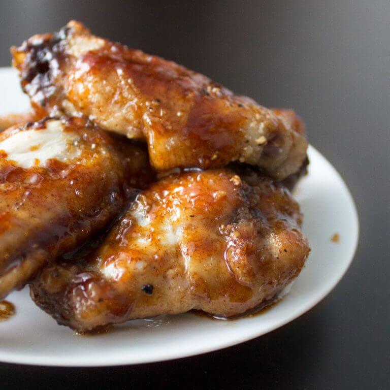 Root Beer Chicken Wings from dishesanddustbunnies.com