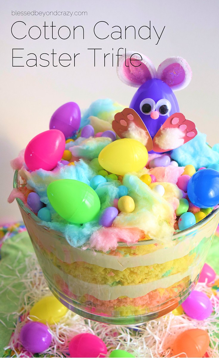 Cotton Candy Easter Trifle from Blessed Beyond Crazy