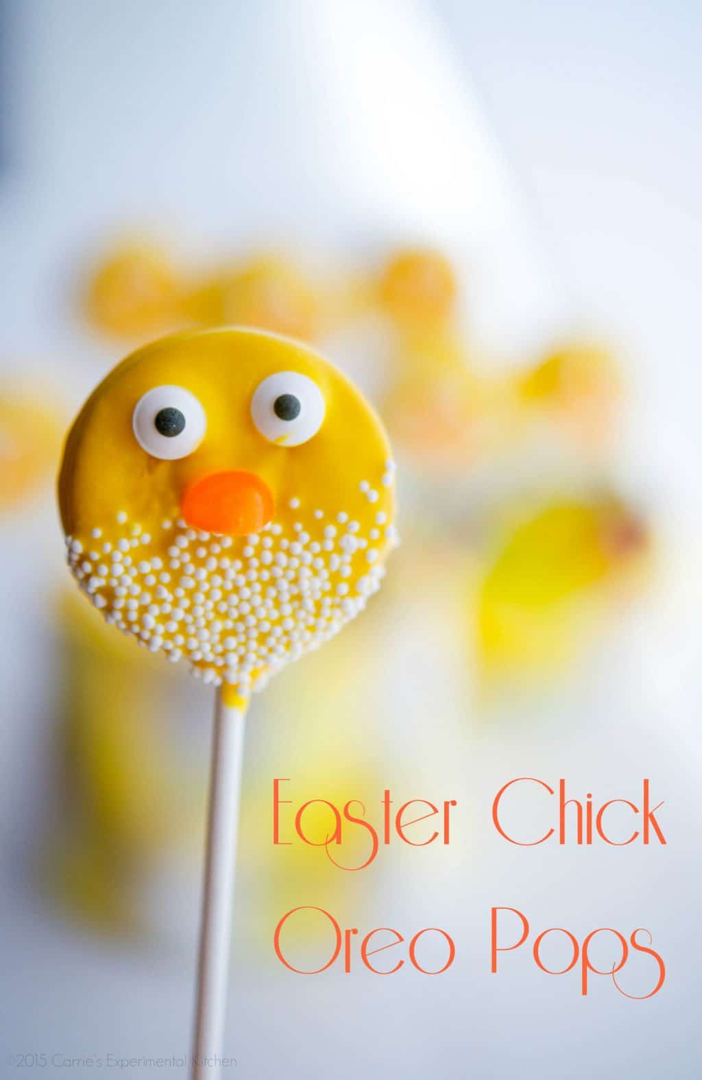 Easter Chick Oreo Pops from Carrie's Experimental Kitchen