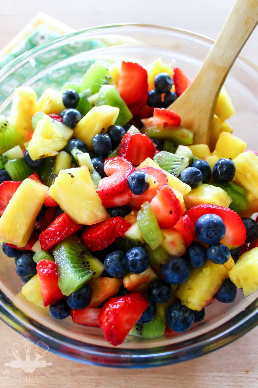 Honey Lime Fruit Salad from Domestically Creative