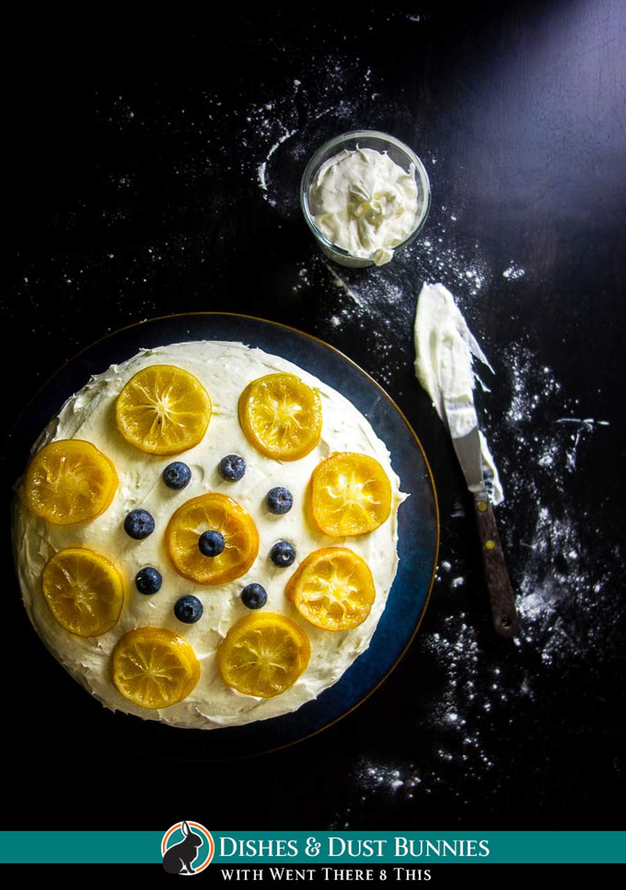 Lemon Blueberry Cake with Lemon Cream Cheese Frosting