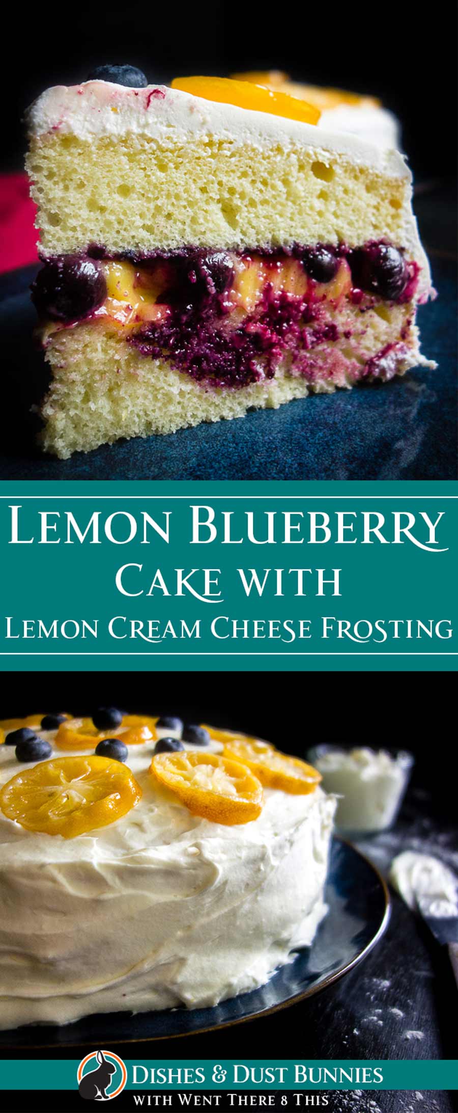 Lemon Blueberry Cake with Lemon Cream Cheese Frosting