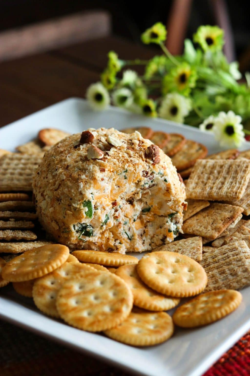 Jalapeno Popper Cheese Ball from Kylee Cooks