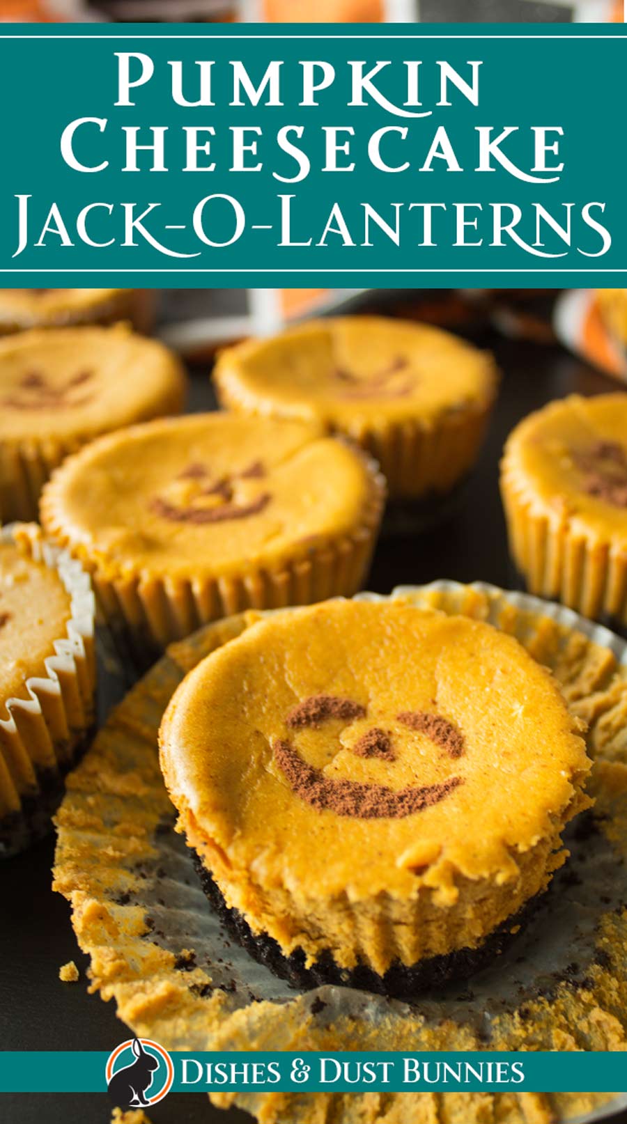 Pumpkin Cheesecake Jack-O-Lanterns via @mvdustbunnies