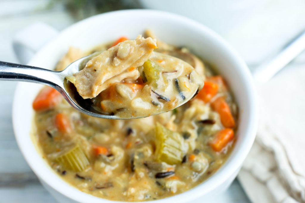 Leftover Turkey and Wild Rice Soup from Happy Healthy Mama