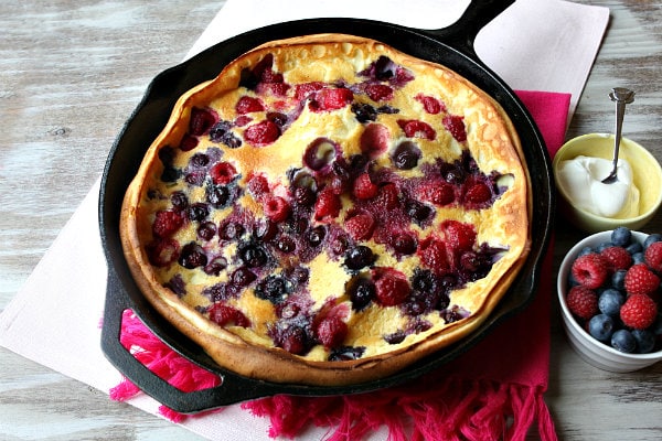 Double Berry Puff Pancake from Recipe Girl