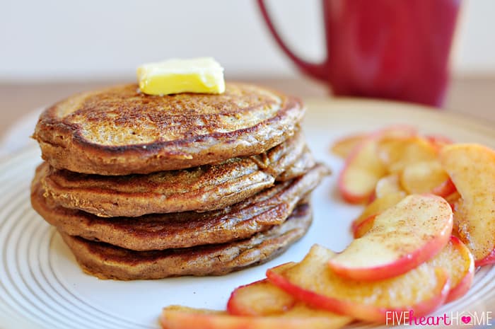 Gingerbread Pancakes from Five Heart Home