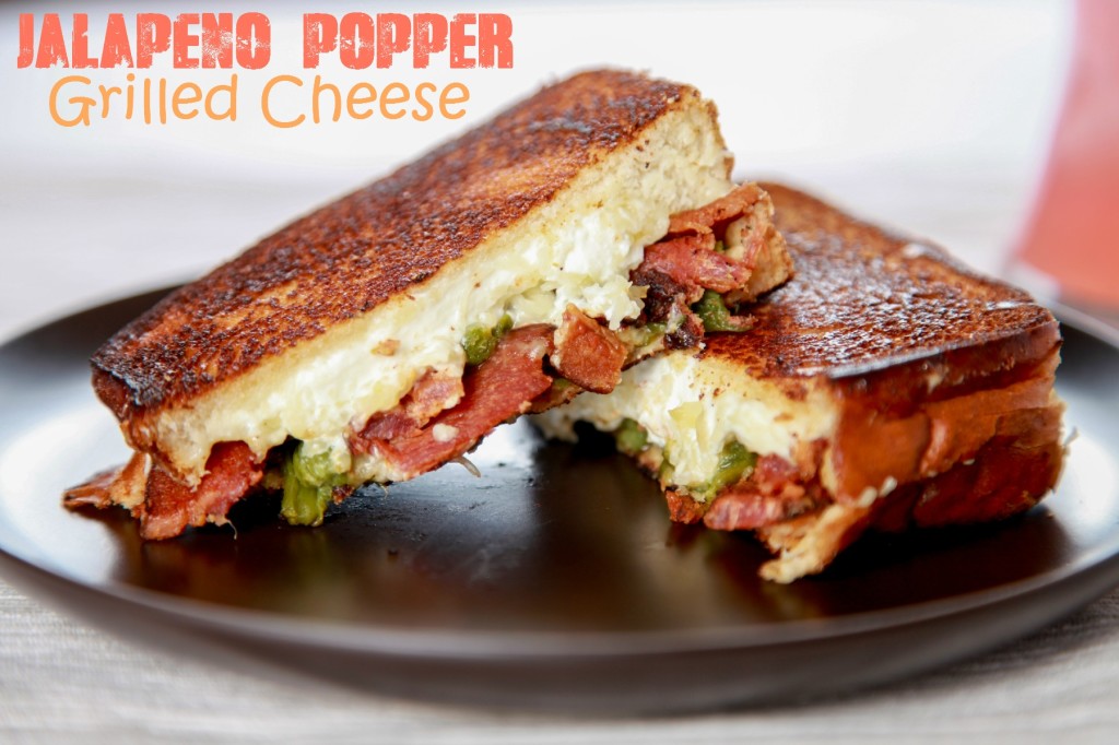 Bacon Jalapeño Popper Grilled Cheese Sandwiches from Baking Beauty