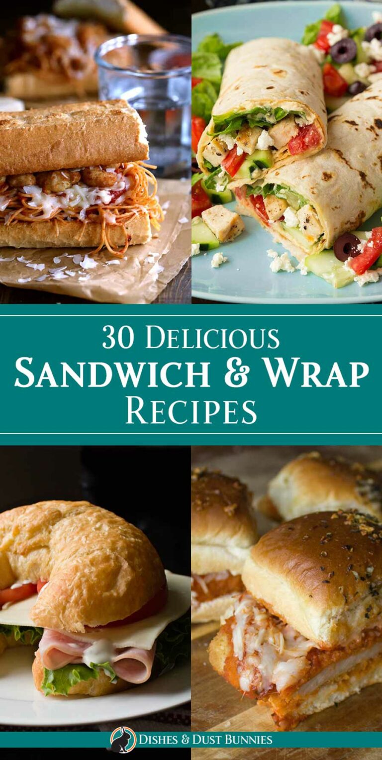 30 Delicious Sandwich & Wrap Recipes Dishes & Dust Bunnies