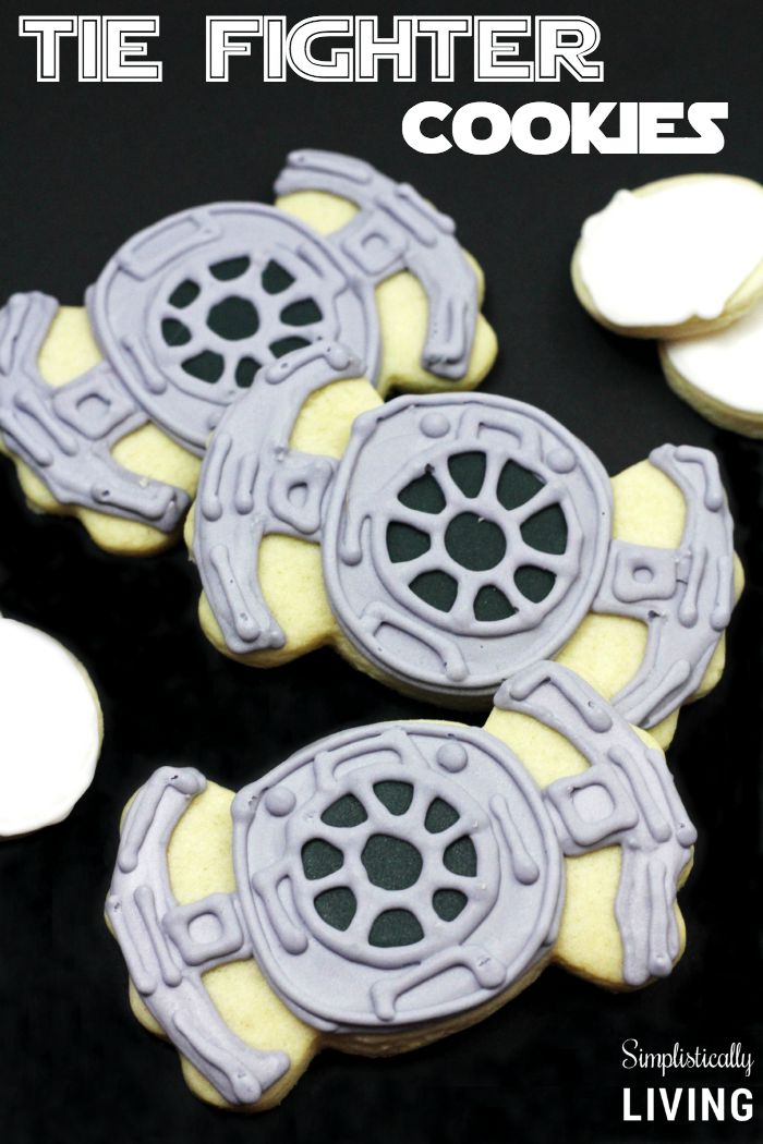 Star Wars TIE Fighter Cookies from Simplistically Living