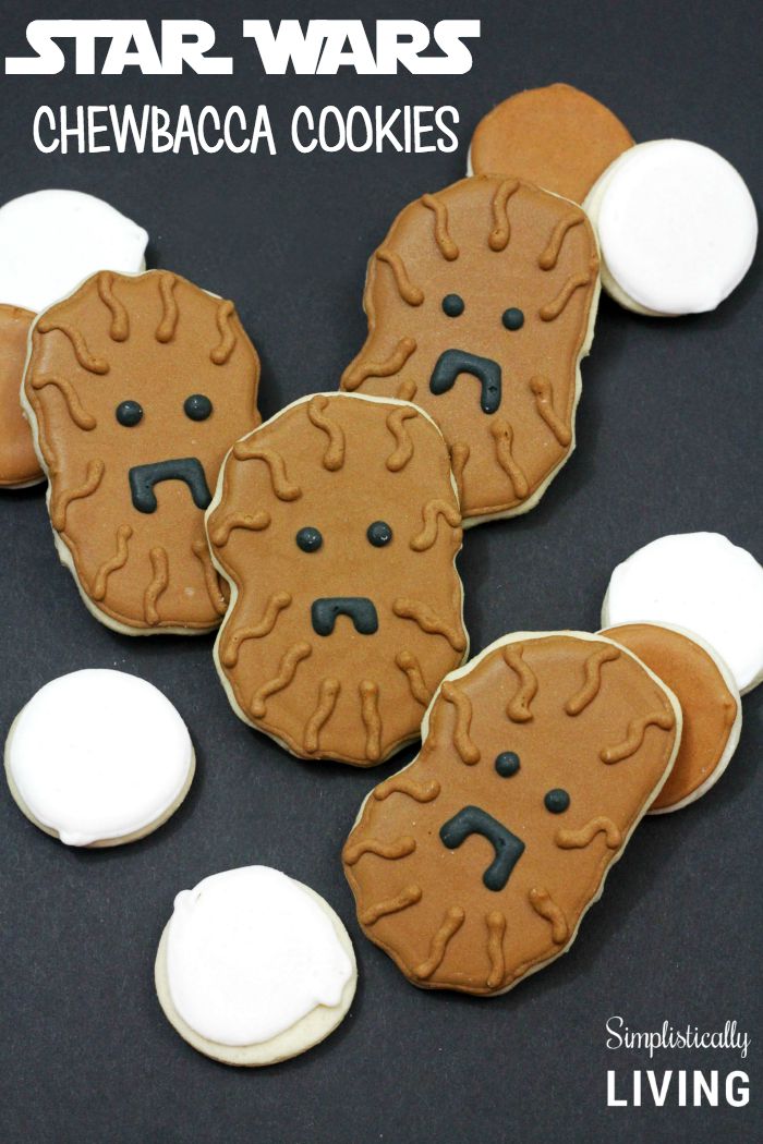 Homemade Star Wars Chewbacca Cookies from Simplistically Living