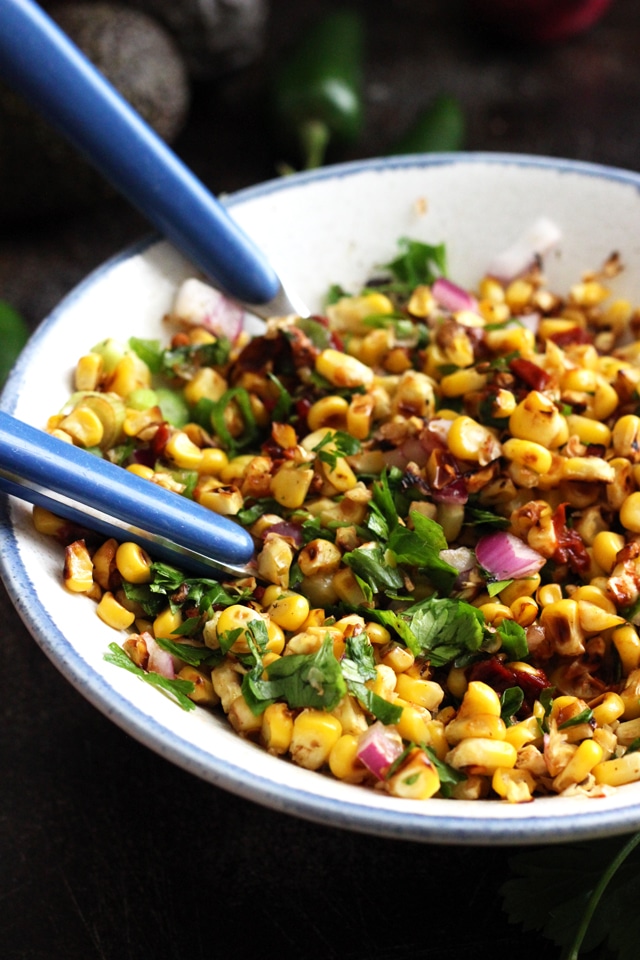 Chipotle Corn Salsa Recipe from Happy Kitchen