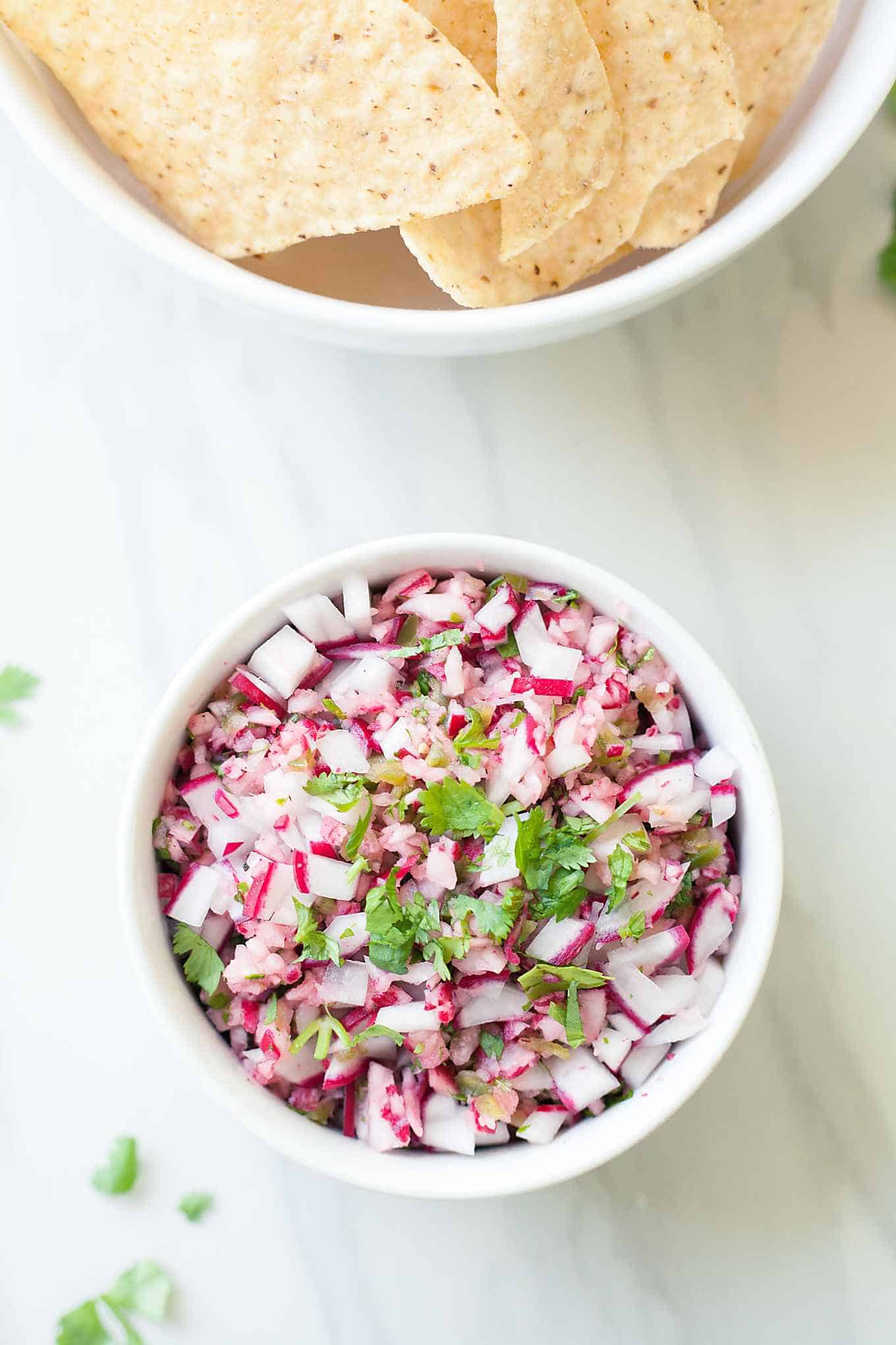 Radish Salsa from The Live-In Kitchen