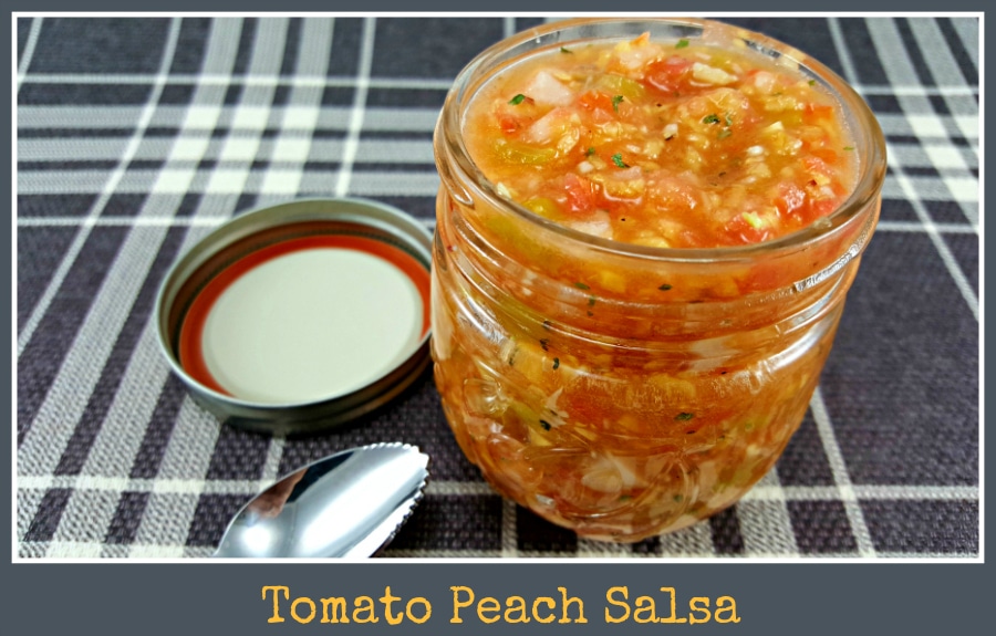 Tomato Peach Salsa from Zona Cooks