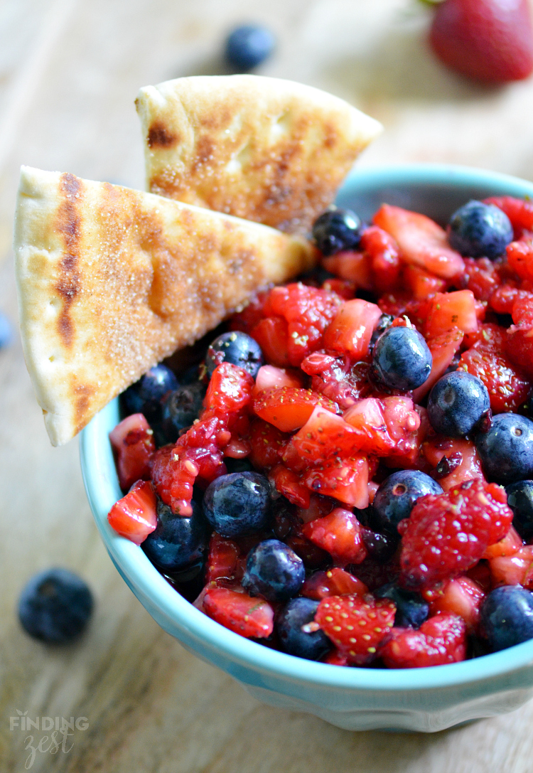 Very Berry Fruit Salsa from Finding Zest