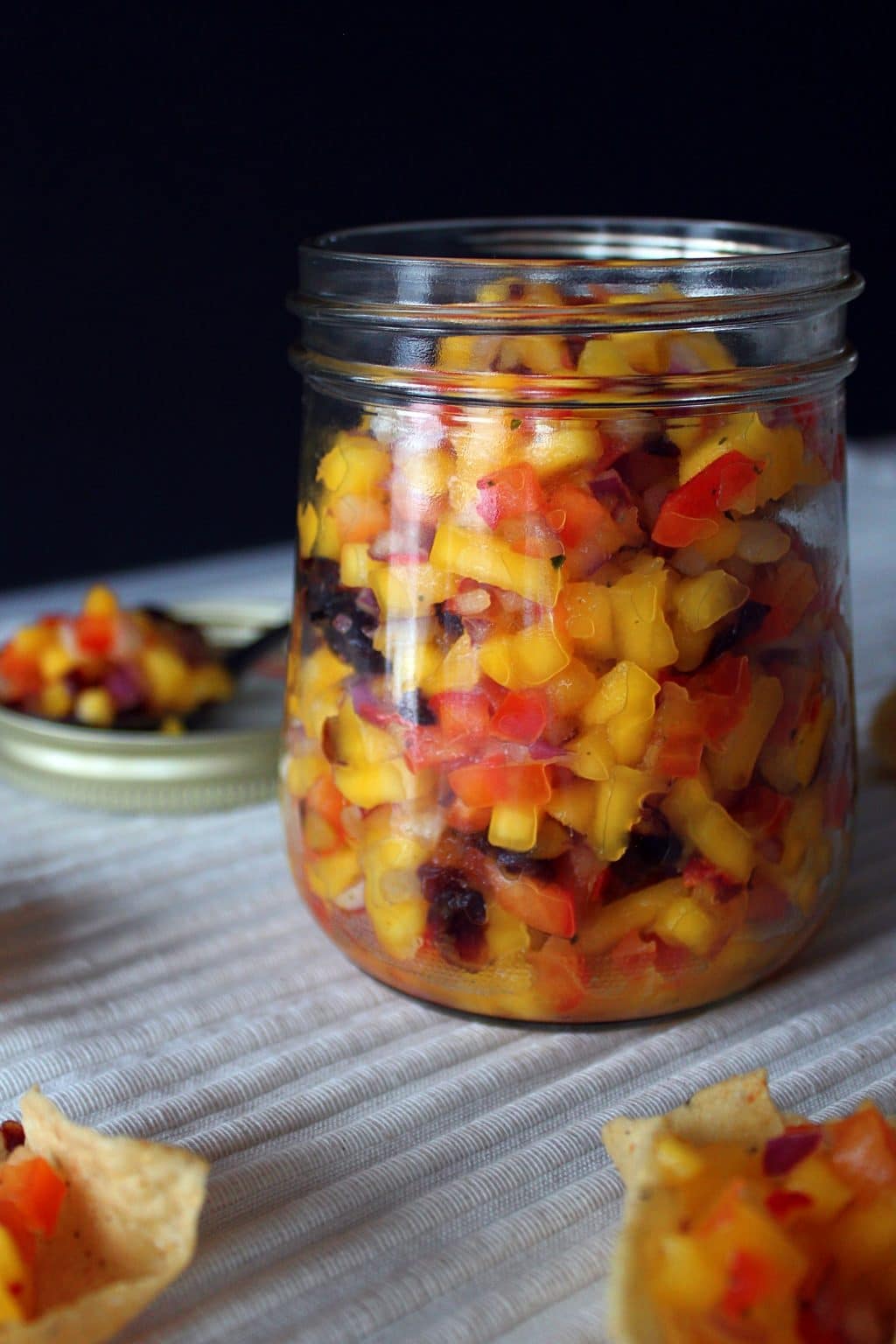Spicy Cranberry Mango Salsa from Crave the Good