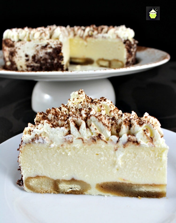 Creamy Tiramisu Cheesecake from LoveFoodies