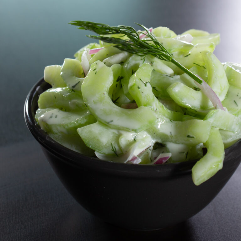 Creamy Cucumber Dill Greek Yogurt Salad