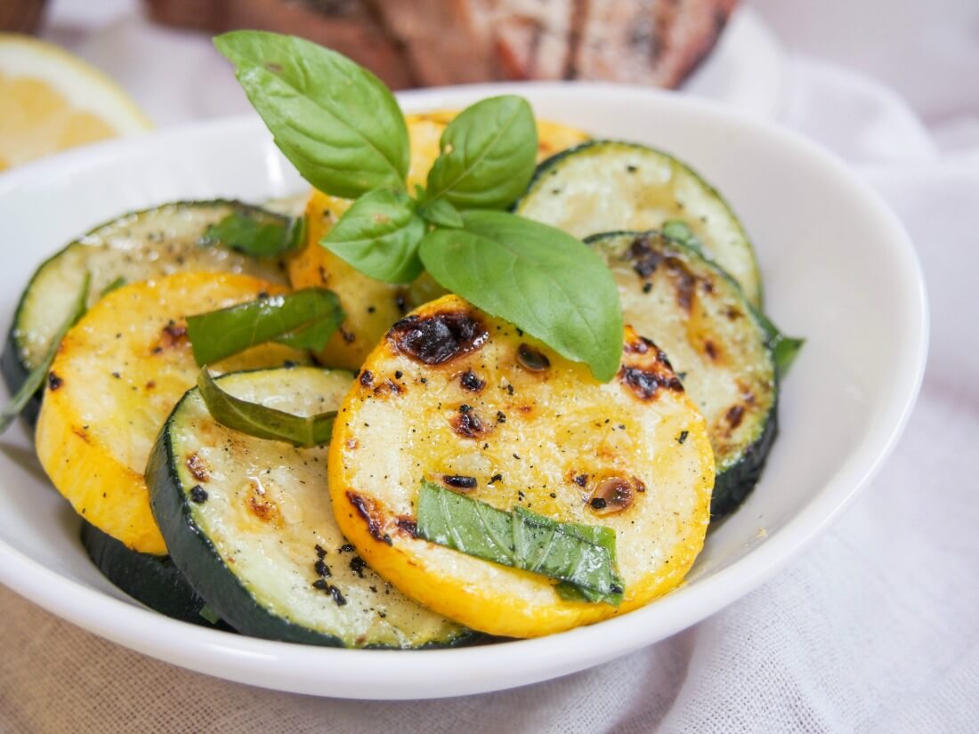 Marinated Zucchini and Summer Squash from Caroline's Cooking
